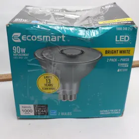 A20pr3890wesd32 Ecosmart 2-pk Equivalent Par38 Dimmable Flood Led Light Bulb Bright White 90w