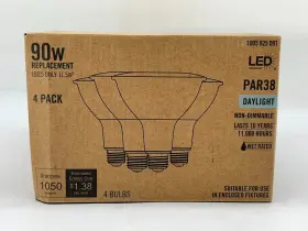 A20pr3890wul54 Ecosmart 4-pk Non-dimmable Led Flood Light Bulbs Daylight 90w