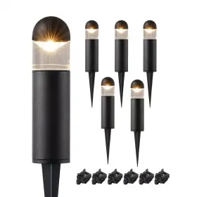 Edishine 313019725728 19 Lumens Black Plug-in Integrated Led Waterproof Outdoor Spotlight With Connect