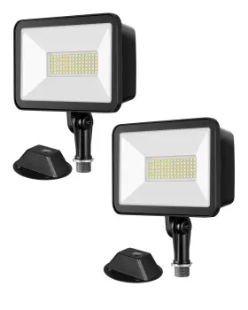 Hflb07d Edishine 10000lm Led Flood Light Outdoor 2 Pack 73w Security 5