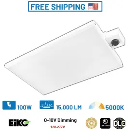 100w Eiko 031293121394 Linear High Bay 15000lm 5000k 120-277v Warehouse Shop Gym Industrial Light