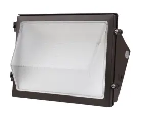 Twp1-ps45-fcct-u Eiko Traditional Wall Pack Led 45/35/25w Outdoor Security Light With Photocell Bronze