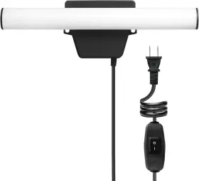17000185 Electric 14w Black Bar Light 1200 Lumens Wall Switch Activated Plug-in