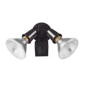 17000268 Electric 110-degree 240 W Twin Head Bronze Hardwired Motion Sensor Security Flood Light
