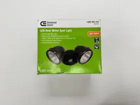 Electric 815710020091 Commerial Led Dual Metal Spot Light Hardwired Bronze