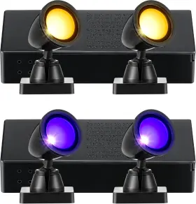 Electricwise 744759326454 Halloween Village Collection Round Spot Light Battery Operated Spotlights For M