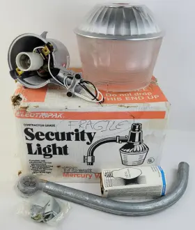 18cb Electripak Vintage Heavy Duty Security Light Fixture Mercury Vapor Dusk To Dawn