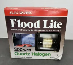 Dr300q-1 Electripak 300 Watt Quartz Halogen Flood Light Dr 300q-1