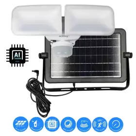 Eleding 313038977993 10-watt 180-degree Ivory Motion Activated Outdoor Integrated Led Flood Light Wit