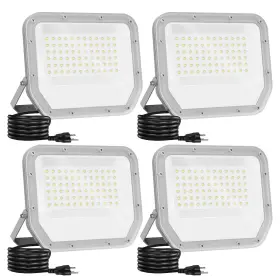 100w Elekico 797409164630 4 Pack Led Flood Lights Outdoor Super Bright 6500k 10000lm