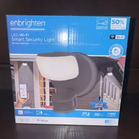 Enbrighten 030878581868 Led Wi-fi Smart Motion Security Light - Bronze