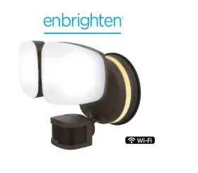 Enbrighten 030878582438 210-degree 145w Hardwired Led Bronze Motion-activated Flood Light Enbrighten 030878582438 210-degree 145w Hardwired Led Bronze Motion-activated Flood Light