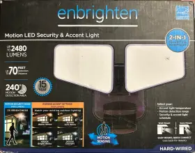 40768-s1-6 Enbrighten Motion Led Security Light - 2300 Lumens