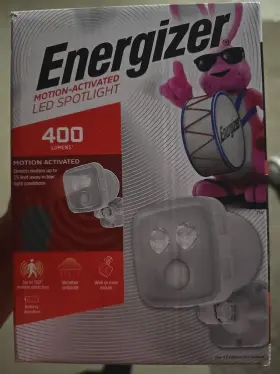 Energizer 030878823104 Motion-activated Led Spotlight 120-degree Battery-operated -white
