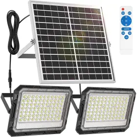 Yp60w-2 Engrepo 150 Watts Solar Flood Light Indoor Outdoor 1500 Lumens 385 Leds Ip65