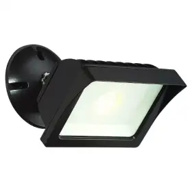 Envirolite 313055499416 Bronze Integrated Led Outdoor Line Voltage Security Flood Light With Clear Glass