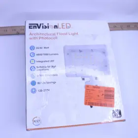 Led-arl-2p50-tri-wh-kn-pc Envision 35/50w Led Flood Light With Photocell And Knuckle White 120v-277v