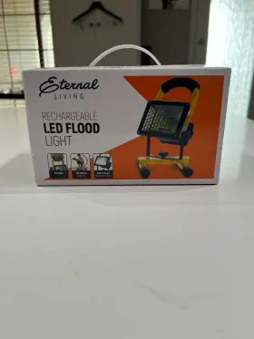 Pg93865 Eternal Living Rechargeable Led Flood Light 30w 2400 Lumens Portable Work