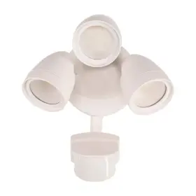 514032120 Eti Lighting Flood Security Light 240-degree 3-head Led Motion Sensor Outdoor In White