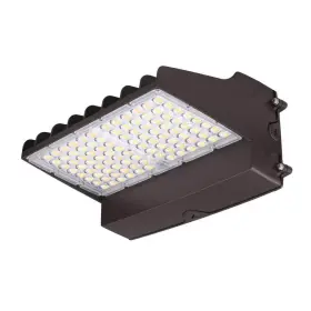 400w-equivalent Eti Lighting 61512101 Wall Pack Light 8000-14800 Lumens Cct Integrated Led Bronze