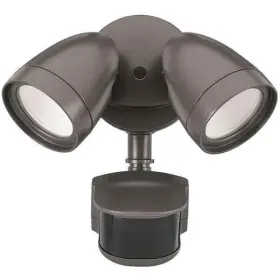 Eti Lighting 849489064079 Bronze Twin Head Motion Sensor Outdoor Security Flood Light Street Lamp Lights