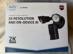 Eufy T8422s New Floodlight Cam E 2k Security Camera Model Black Anker