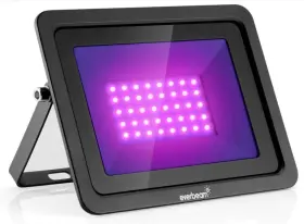 Everbeam 758475390620 365nm 50w Uv Led Black Light Ip66 Waterproof Ultraviolet Flood For Parties Decor