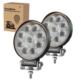 Everbrite 820909775508 2-pack Led Pods 4-1/2inch 30w Round Flood Lights Off-road Fog