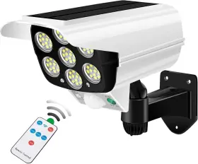Uv-j64 Eversecu Outdoor Motion Sensor Solar Lights 2000 Lumens 77 Leds Spotlight With White
