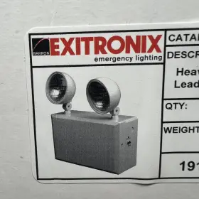 Lrp6-50 Exitronix Dxr-65 Heavy Duty Emergency Light Dual Lamps Battery New