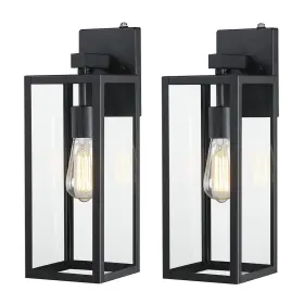 Faymart Lighting 704920894557 18 Inch Outdoor Wall Light Dusk To Dawn 2 Pack Lanterns For Porch Lar