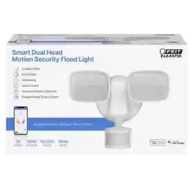 Feit 445031216229 Smart Home Motion-sensing Hardwired Led White Smart-enabled Security Floodlight