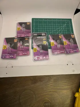Gy6.35 Feit Electric 017801014617 1 35 Watt Bulbs 2 Pin Hal. 12-volt Halogen Lot Of 6