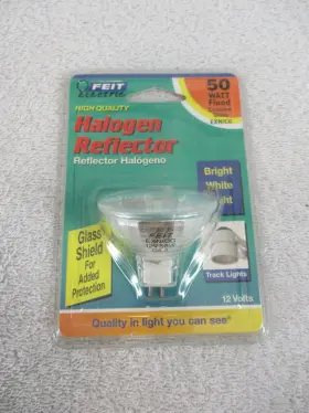 Feit Electric 017801015645 Halogen Reflector Flood Covered Glass Exn/cg G5.3 50 Watt 12v