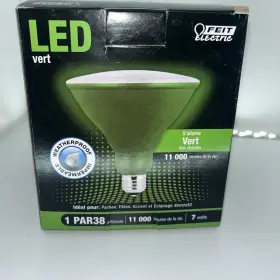 Feit Electric 017801543285 Led Green Par38 Flood Light Weatherproof Indoor Outdoor Bulb