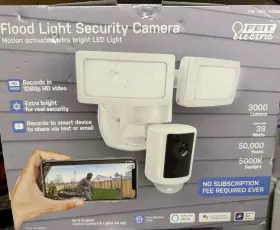 Feit Electric 017801737813 New Led 1080p Hd Smart Flood Security Light Sec3000/cam/rp Camera