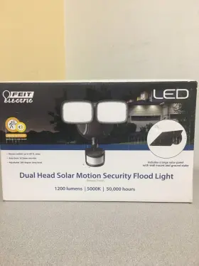 Feit Electric 017801763232 Led Motion-sensing Solar Powered Bronze Security Floodlight