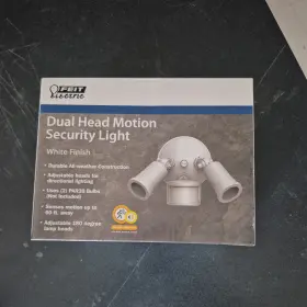 Feit Electric 017801763270 Sdfl/mot/wh Motion-sensing Dual Head Floodlight White