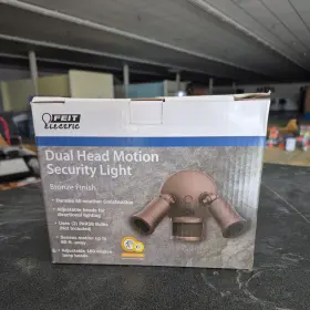 Feit Electric 017801763287 Sdfl/mot/bz Motion-sensing Dual Floodlight Bronze