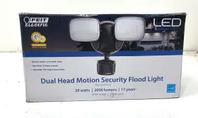1005963379 Feit Electric Motion-sensing Hardwired Led Bronze Security Floodlight New