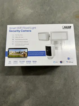 Feit Electric 1355300 Sec3000/cam Smart Wifi Flood Light Security Camera 1080p Hd Brand New