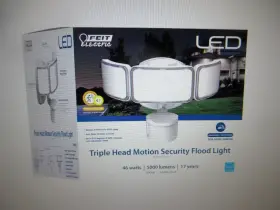 3010240 Feit Electric Motion-sensing Hardwired Led White Security Floodlight