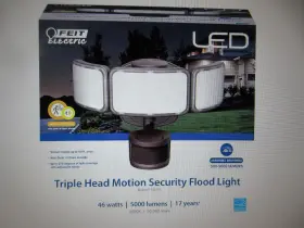 Ejd3010279 Feit Electric Motion Sensing Hardwired Led Bronze Security Floodlight