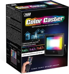 Feit Electric Fld30 Fld30/rgb/led Color Caster Black Plug In/remote 30w Led Floodlight
