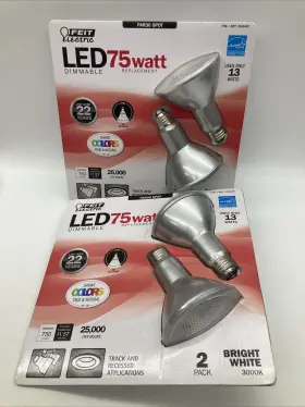 950ca Feit Electric Par30ldm/950ca/2 75w Equivalent Par30 Flood Led Bright White 3000k 4-pack