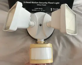 S10dfl Feit Electric S10dfl/850/mot/wh Led Motion Sensor Security Flood Light Dual Head 3 000 Lumens