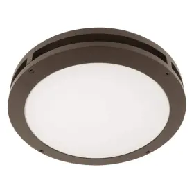 S13cm Feit Electric S13cm/840/bz 2000 Lumen Bronze Integrated Led Security Flush Mount Ceiling Outdoor Canopy