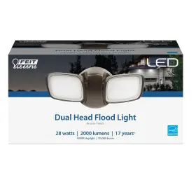 S9dfl Feit Electric S9dfl/850/bz/v1 Led Security Outdoor Light 28w Waterproof Flood Adj