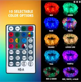 Lag-100rgb-d Flipo Group 768824451186 Indoor/outdoor 100 Led Color Changing Rope Lights With Remote