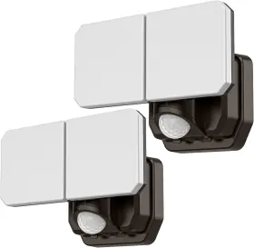Fliti 313051485437 Battery Powered Motion Sensor Security Light 2 Pack 5000k 1000lm High Brightnes